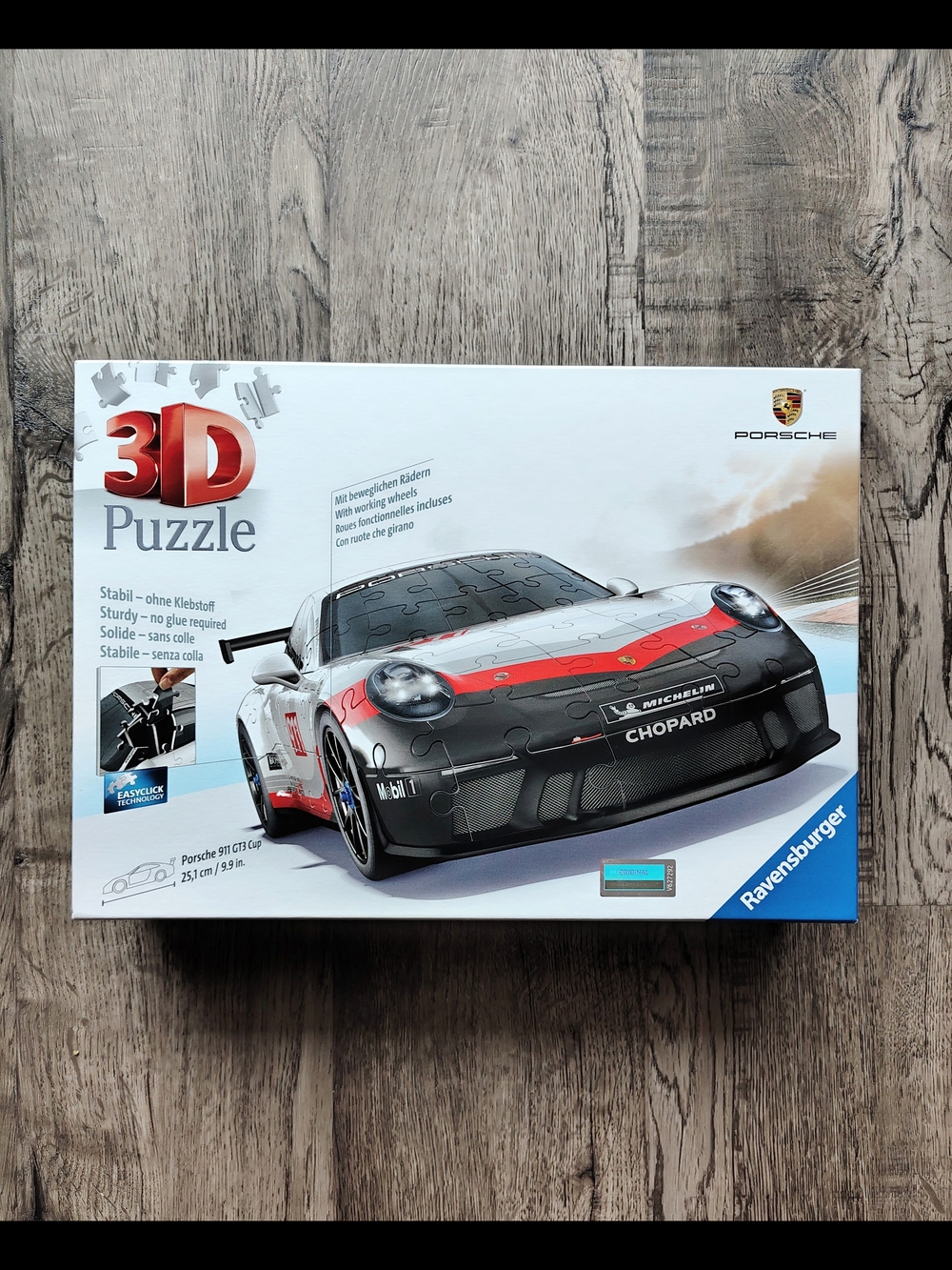 Ravensburger 3D Puzzle Porsche GT3 Cup - 108 Pcs
